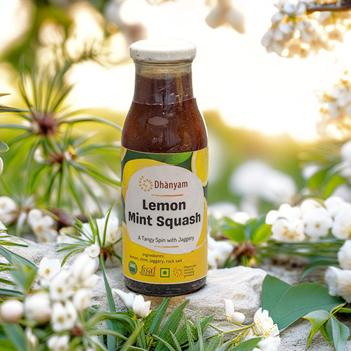 Lemon Mint Squash with Jaggery - Image 3