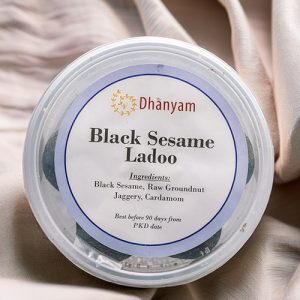 Organic Crushed Black Sesame Laddu