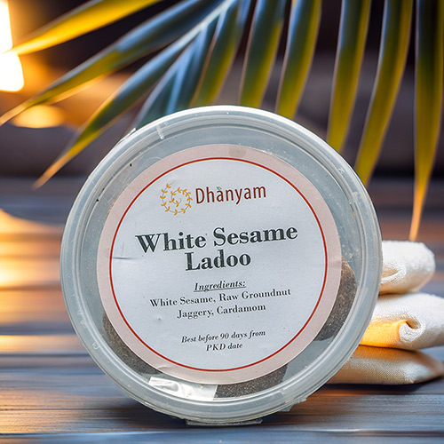 Organic Crushed White Sesame Laddu - Image 2