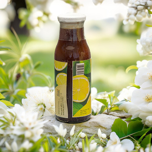 Lemon Mint Squash with Jaggery