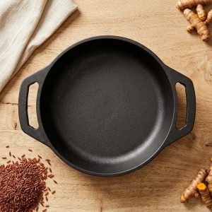 Cast Iron Flat Kadai