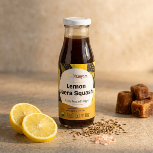 Lemon Jeera Squash With Jaggery