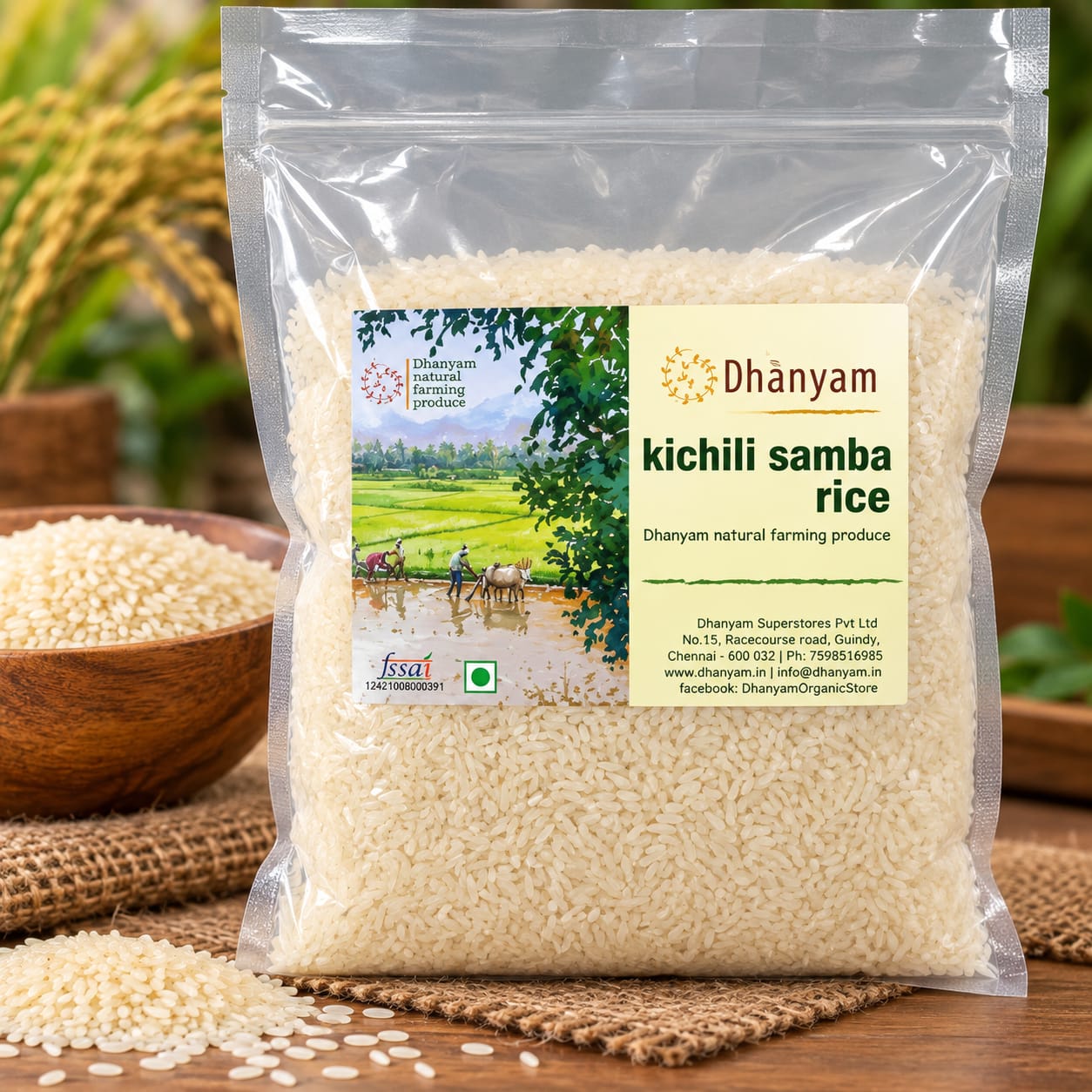 Organic Kichili Samba Boiled