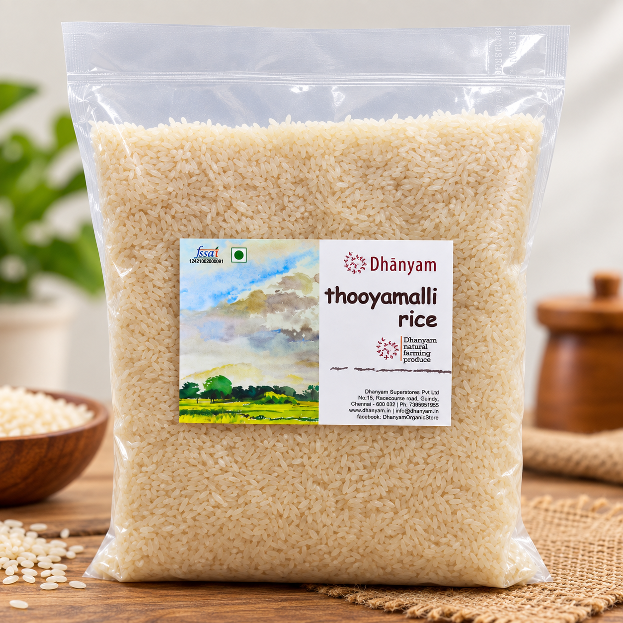 Organic Thooyamalli Boiled Rice