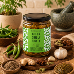Organic Green Chilly Pickle