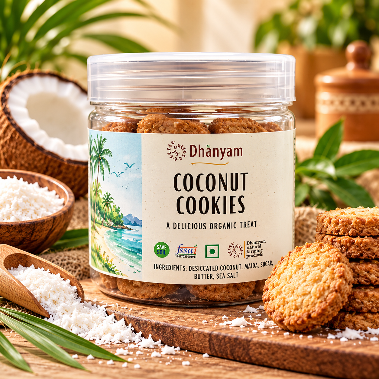 Organic Coconut Cookies