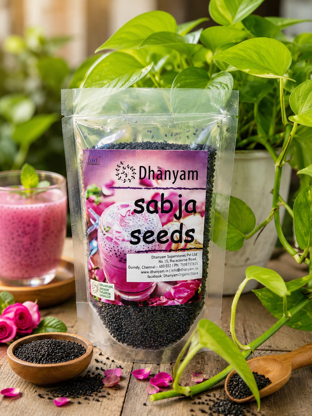 Organic Basil Seeds | Organic Sabja Seeds