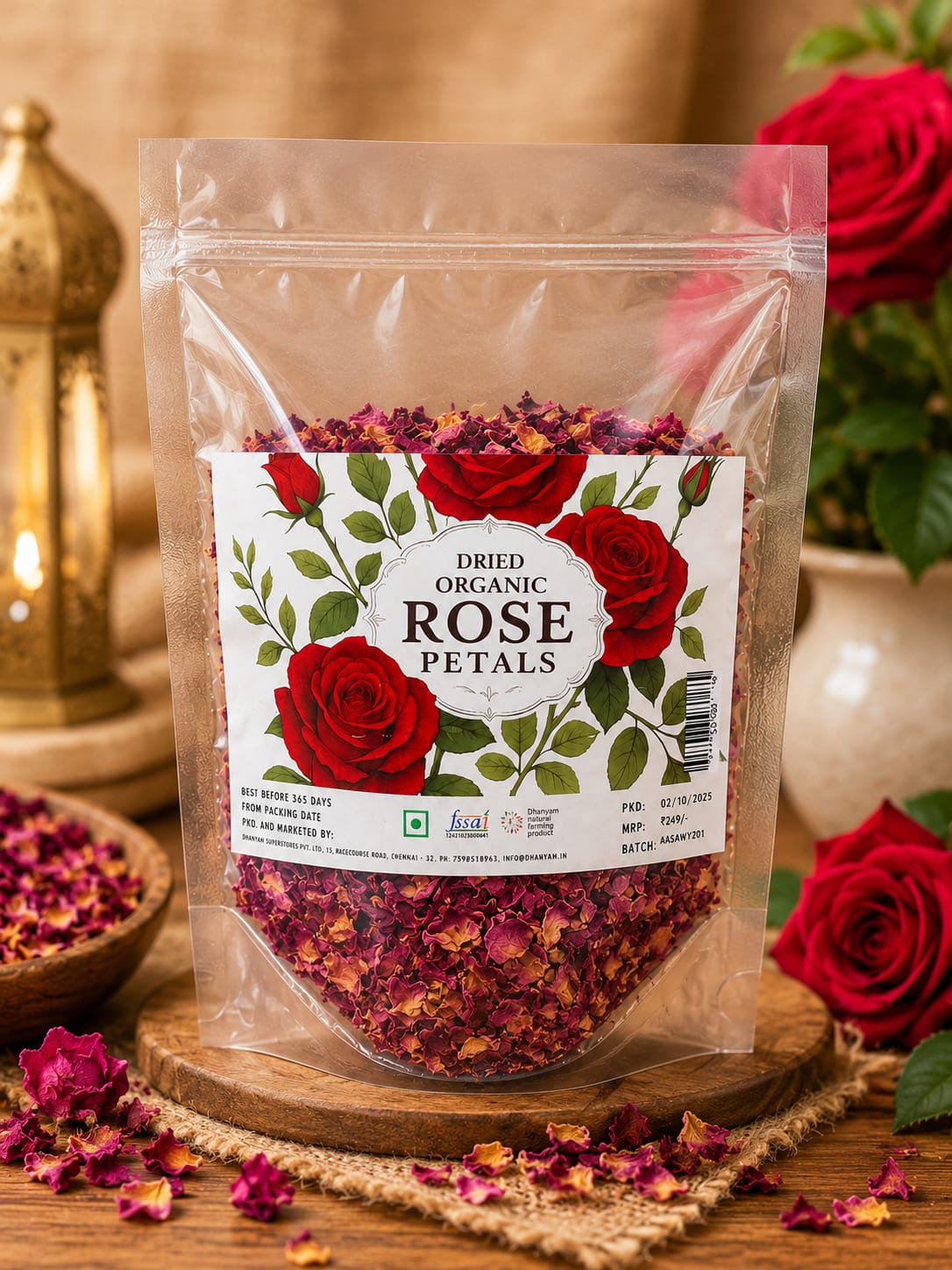 Organic Dried Rose Petal